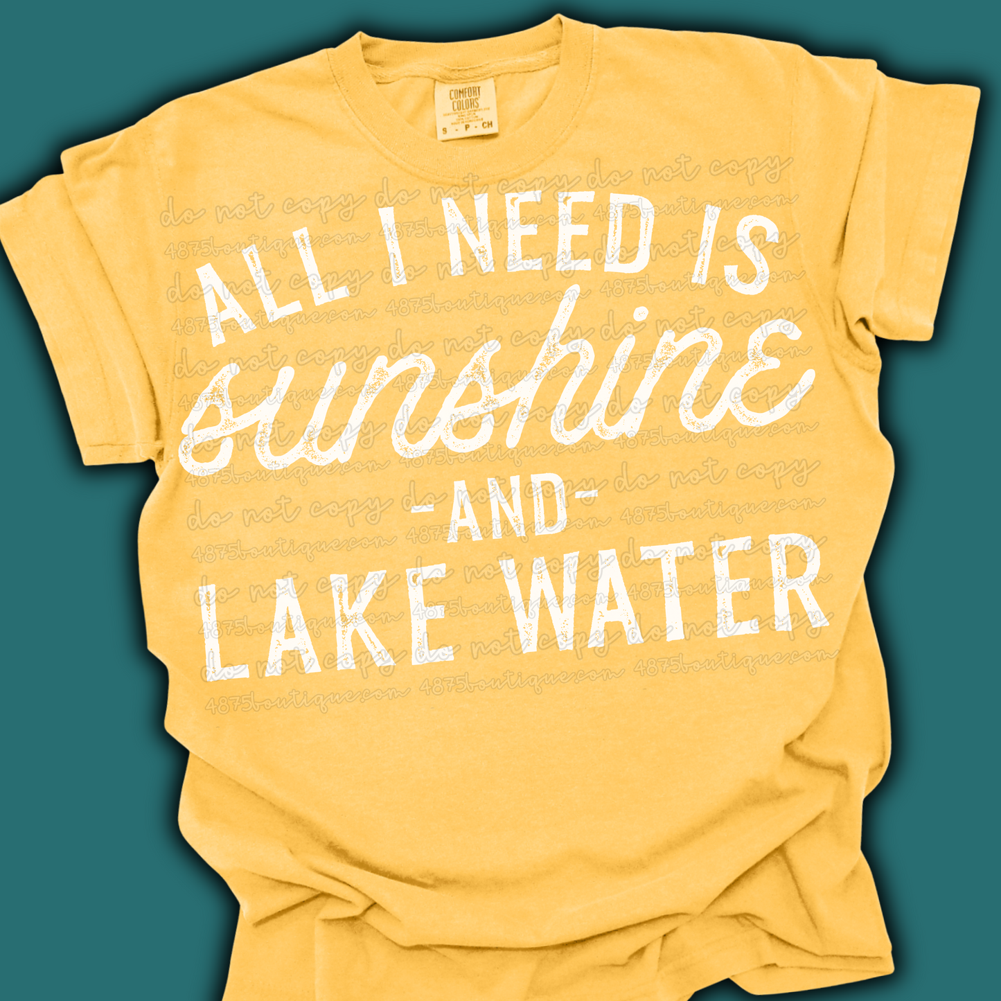 All I need is sunshine & lake water
