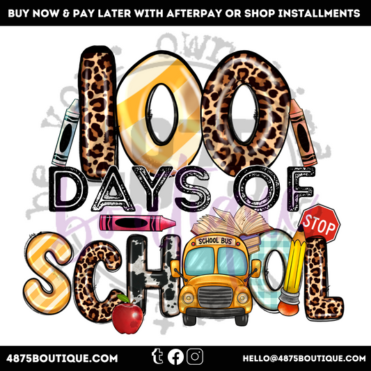 100 days of school bus