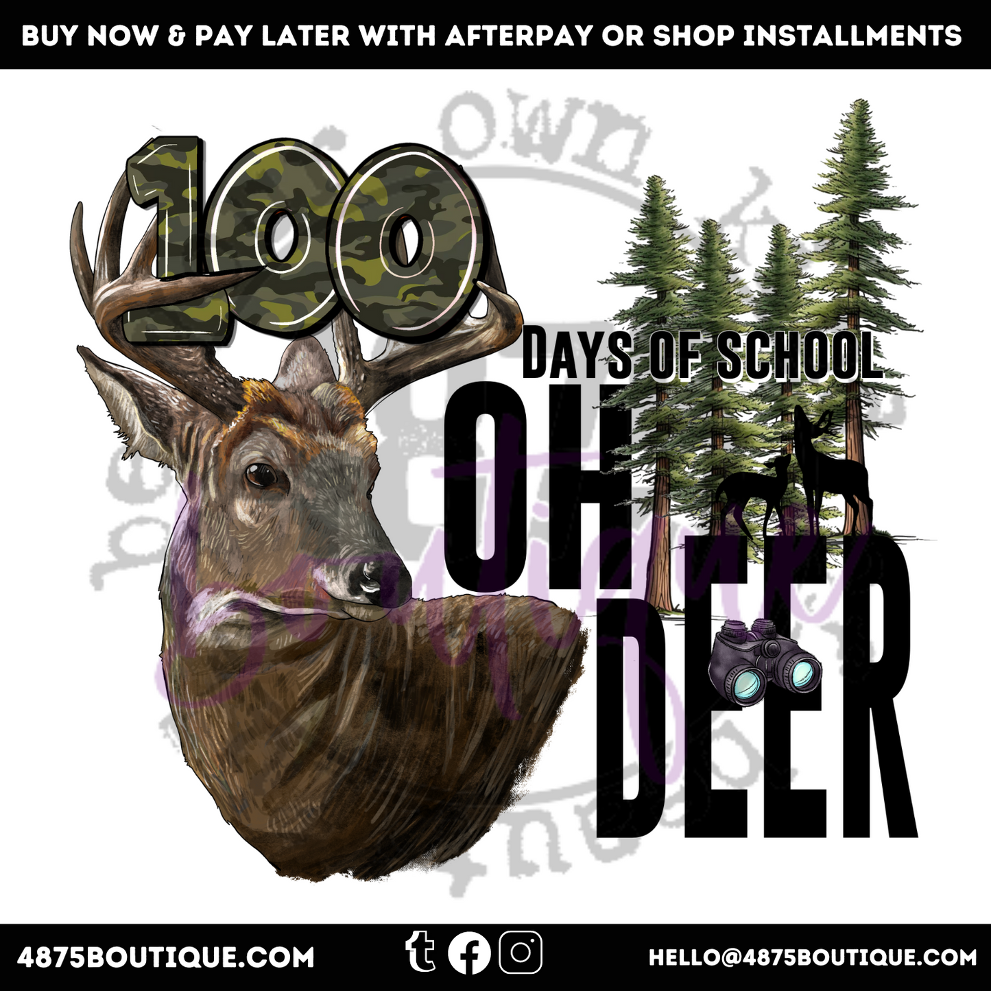 Oh deer 100 days of school